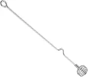BRIGHTFUFU Coffee Stirring Spoon Cup Reusable Drip Coffee Coffee Mixer Stirrer Drink Shaker Cocktail Spoons Instant Cocktail Stir Sticks Shaker Bottle Silver Stainless Steel re-usable