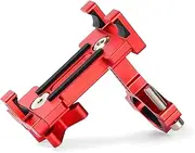 Bicycle Mobile Phone Holder Adjustable Cycle Phone Mount for ycle Handlebar Easy to Install Bike Accessories Red One Size