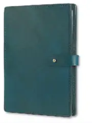 book jacket cover slipcase cow leather fit for 21x14.5x3cm customize blue W12