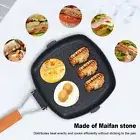 Nonstick Grilling Pan For Stove Top Square Grill Pan Skillet Versatile Griddl US