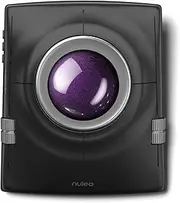 Nulea M512 Wireless Trackball Mouse, Ergonomic 55mm Trackball, Adjustable DPI for Precise Control, Left or Right Hand Compatible, Rechargeable, Multi-Device Bluetooth & 2.4GHz for PC, Laptop(Purple)