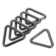 Metal Triangle Ring Buckle 1.5"(38mm) Inner Width Dark Gray 20pcs