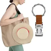 Beautyflier Sun Hat Clip Holder for Travel On Bag, Hands One Size Bamboo Circle