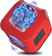 Sex Toys for Men Male Masturbators, Adult Sex Toys Concealed Design, Dual Open-Ended Sex Machine with 7 Thrusting & Roating Modes, Tesseract-Shaped Adult Hands Free Masturbator, Electric Stroke for Men Pleasure