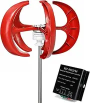 AISINILALAO Noiseless 12000W Vertical Wind Turbine Wind Turbine Generator,12V 24V 48V Vertical Wind Turbine with MPPT Controller for Home Camping