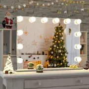 28X22 Inch Large Vanity Mirror with Lights, Hollywood Vanity Mirror with 12Pcs L