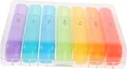 FRCOLOR 1Set Portable Medicine Organizer Case Compartment Travel Pill Container Durable and Travel Box for Easy Medication Management and Safe Storage