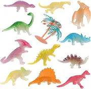 Vaguelly 12Pcs Luminous Dinosaur Model Creative Glowing Animal Playthings for Portable Fun for Imaginative Play and Learning