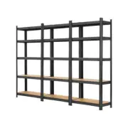 3x Warehouse Storage Rack 5-tier 1.5m