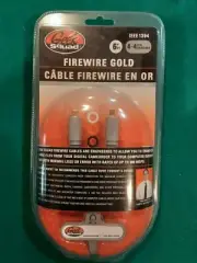 GEEK SQUAD FIREWIRE GOLD IEEE 1394 4PIN 400 6' CABLE SEALED NEW