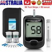 Blood Glucose Monitor Meter Blood Sugar Diabetes Tester+50 Test Strips+50 lancet