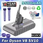 9500mAh Battery For Dyson V8 SV10 Absolute Animal Fluffy 215967-01 & Filter NE3