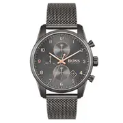 Hugo Boss Skymaster Grey Mesh Men's Chrono Watch - 1513837