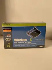 Linksys Wireless-G USB Network Adapter Model No. WUSB54G 2.4GHz