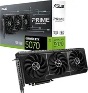 ASUS Prime GeForce RTX 5070 12GB GDDR7 Gaming Graphics Card (NVIDIA Blackwell Architecture and DLSS 4, 2.5 Slot Design, SSF, PCIe 5.0, 3X DisplayPort 2.1b, 1x HDMI 2.1b, PRIME-RTX5070-12G)
