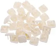 JEWEDECO 45pcs Power Supply Protective Plug Cover Outlet Covers Outlet Plugs Outlet Door Cover Childproof Outlet Cover Outlet Plug Covers Outlet Protectors for Babies Power Outlet Cover