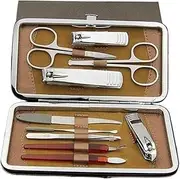 Manicures, Pedicure Kits, Nail Clippers, Manicure Set Nail Clipper Kit, 10 Pieces Stainless Steel Professional Manicure Grooming Kit, Personal Portable Nail Care Tools with Travel Case Professional Gr