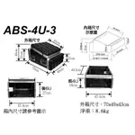 【六絃樂器】全新 STANDER 航空瑞克箱 ABS 4U-3 三開機櫃 / 舞台音響設備 專業PA器材