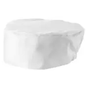Winco CHPB-3WR Ventilated Pillbox Chef Hat, Standard Size, White