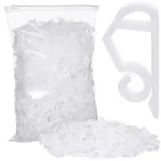 Christmas Light Clips Outdoor Gutter Hooks Plastic Seasonal Weatherproof Clip...