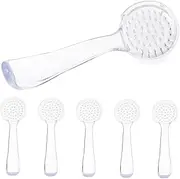 IWOWHERO 6pcs Horn Facial Cleansing Brush Set Nail Dust Cleaning Manicure Brush