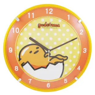 (YOYO柑仔店)促銷 蛋黃哥 台灣製造 靜音 時鐘 掛鐘  (JM-6209GU) SANRIO 台灣授權