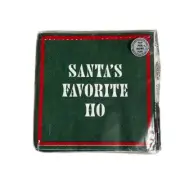 NWB Decorative FUN Party-Bar Christmas Santa's Ho Napkins-20 Count