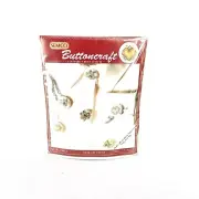 SEMCO Button Craft Counted Cross Stitch Kit Small Buttons 1389 Brand New Sealed
