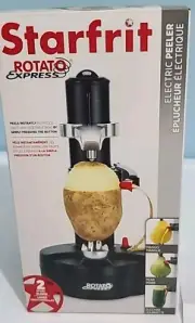 Starfrit Electric Rotato Express, Black Comes With 2 Spare Blades & 6V Adapter
