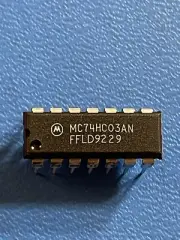 MC74HC03AN IC LOGIC CIRCUIT QUAD 2-INPUT NAND HC-CMOS 14-PIN PDIP (5 PER LOT)