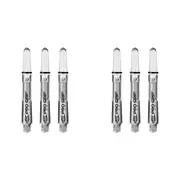 18pc Target Pro Grip Spin Shaft Multipack Replacement Dart Accessory Med Clear