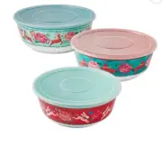 NWT Pioneer Woman 6-Piece Festive Forest Melamine Nesting Bowl Set CHRISTMAS