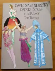 Paper Dolls Book Pavlova & Nijinsky by Tom Tierney 1981 Ballet Ballerinas