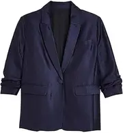 [Kromoc] Women's Party Daily Dinner Work Lady Formal Blazer One Button Suit Tuxedos Coat