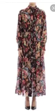 Zimmermann Allia Shirred Midi Dress 0 BNWT RRP $1100