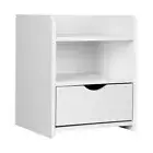 Artiss Bedside Table Drawers Side Table Bedroom Furniture Nightstand White Unit