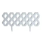 Lattice Fence 4 Pc Garden Fence, Outdoor Flexible Garden Fencing Border, White