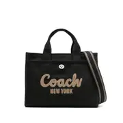[Coach] Coach Field Logo-appliqué Tote Bag ONE SIZE BLACK
