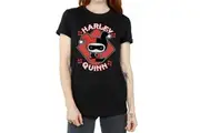 Harley Quinn Womens/Ladies Chibi Cotton Boyfriend T-Shirt (Black) - UTBI1433