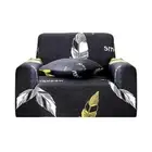 1-Seater Feather Print Sofa Cover Couch Protector High Stretch Lounge Slipcover