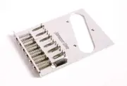 Hipshot Stainless Steel 6 Saddle Tele Bridge - 4 Hole mounting
