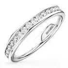 4.00 MM Round Brilliant Cut Diamonds Half Eternity Wedding Ring in 950Platinum