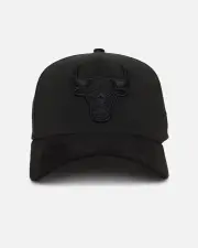 [New Era] New Era Chicago Bulls 'Premium Luxe' 39thirty A-frame Stretch Fit Black - Size M/L M/L Black