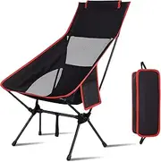 XIULIUU Lightweight Folding Camping Chairs, Portable Camping Chair with Storage bag, Ultralight Backpacking Chair for Outdoor Camp Travel Beach Picnic Festival Hiking Backpacking, Supports 150kg