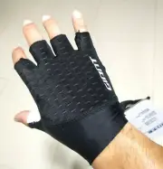 Giant gallop series half finger gloves black with white palm leather surface