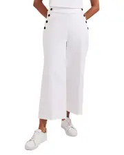Hobbs London Simone Cropped Wide Leg Pants