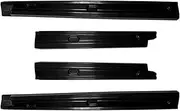 Compatible for VW Caddy Mk5 2020 2021 2022 2023 ABS Side Bumper Skirt Lip Extension Rocker Plate Separator Glossy Black