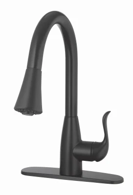 3 Pack - Single Handle Pull-Down Spray Kitchen Faucet, Matte Black - 109728