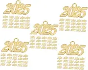 STOBAZA 5sets DIY Charm Making Bulk Jewelry Sets 2025 New Year Necklace Chain Jewelry Charms Pendants 30pcs*5