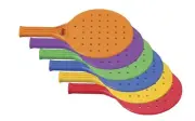 Global Games Paddle - 8 x 13 1/2 - Set of 6 Paddles - 6 Colors - Balls Sold S...